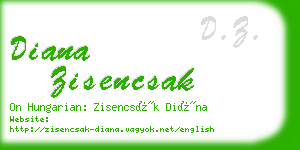 diana zisencsak business card